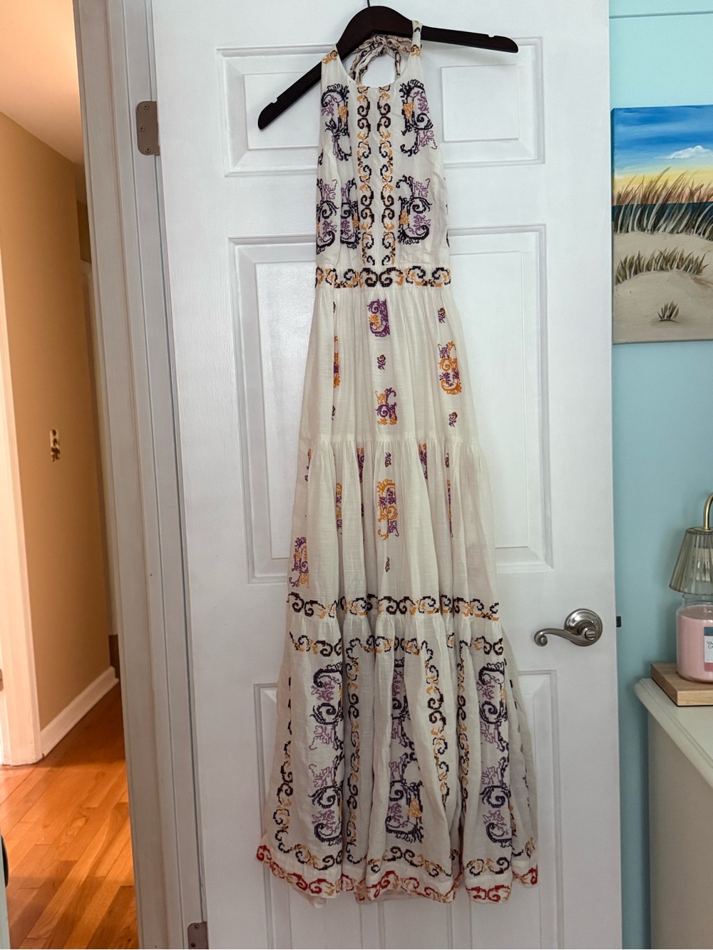 Anthropologie Medallion Halter Maxi Dress - Picture 2 of 4